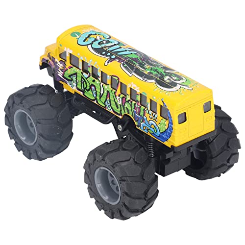 Haofy 1:43 Schulbus Model Spielzeug Großes High -Simulationsspielzeug für 3+ Jahre - Legierung Kunststoff (Graffiti-Gelb) von Haofy