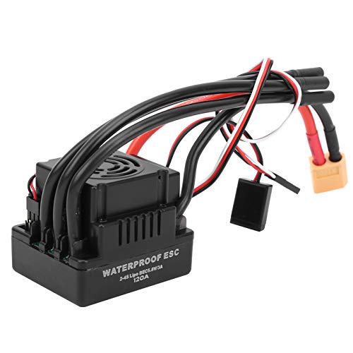 Haofy 120a, Bürstenloser ESC, Elektronischer Geschwindigkeitsregler, Kompatibel mit Sensorlosen Bürstenlosen Motoren, Praktisch für die Verwendung, Super Fließende und Präzise (XT60) von Haofy