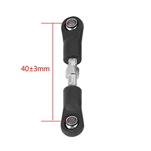 Haofy 2pcs Lenkstangen und Servo -Links für ZD 1:16 RC -Autos, CNC Produktion, Leichter Kunststoff + Metalldesign, Ideal für Hobbyisten (ZD 6051 Servo -Zugstange (Länge 40 ± 3 mm Zwei) von Haofy