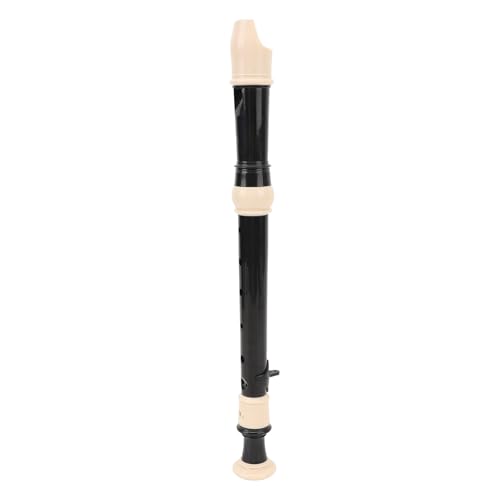 Haofy 8 Loch Flöte Bequeme Spielbarkeit Sopran -Rekorder, Glattes Sound -ABS Material, Ideal für das Lernen und die Musikpraxis zu Hause oder Im Freien (Black) von Haofy
