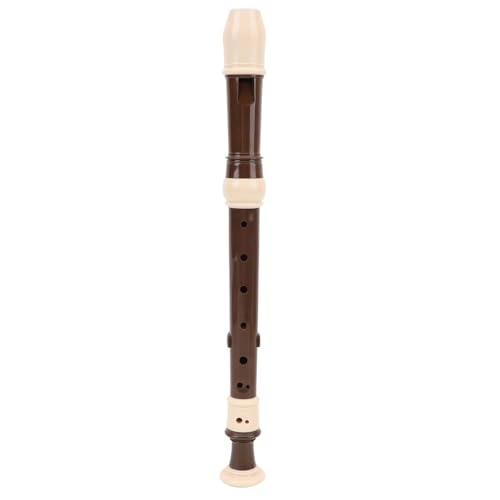 Haofy 8 Loch Flöte Bequeme Spielbarkeit Sopran -Rekorder, Glattes Sound -ABS Material, Ideal für das Lernen und die Musikpraxis zu Hause oder Im Freien (Kaffee) von Haofy