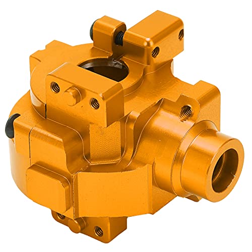Haofy Aluminiumlegierung -Front -Rad Upgrade für HSP 1/10 RC Autos, Langlebige Metallausrüstung für RC Zubehör, Kompatibel mit HSP 94123/94107/94170, 2 Teile Eingestellt (Gold) von Haofy