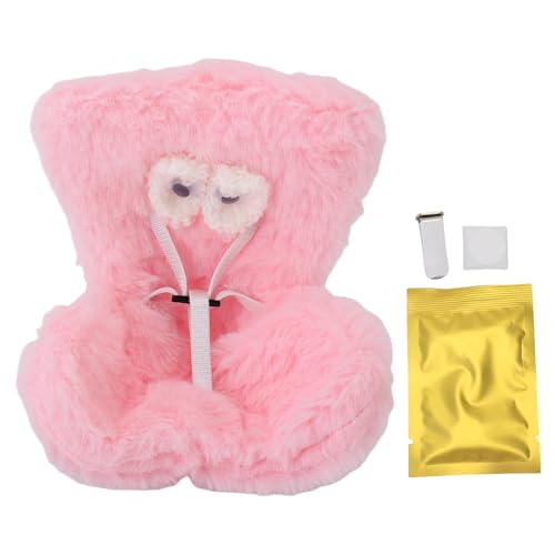 Haofy Car Air Entlüftungssicherheit Sitzpluckenpuppenstuhl für Autodekoration Süßes Kompaktes Puppensofa für Desktop -Display Ideal für Sammler Enthalten Sicherheitsgurte, Weiches (PINK) von Haofy