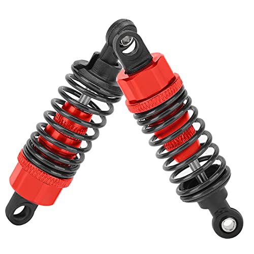 Haofy Einstellbarer Federdämpfer Langlebiger RC -Metall -Stoßdämpfer Slash, Verbesserung der Fahrzeugleistung für 2 Stcs 70 mm Stoßdämpferdämpfer (Rot) von Haofy