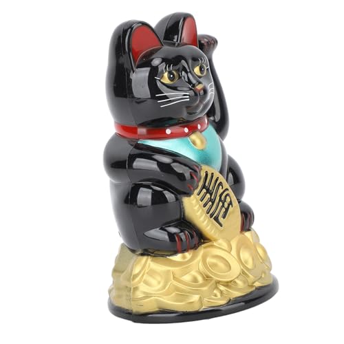 Haofy Electric Fortune Cat Ornament Freudiger Wohlstand Einladende Dekoration für das Heimbüro Hotel Black 4,5 Zoll Haofy Electric Fortune Cat Ornament Freudiger Wohlstand Einladende Dekoration für das Heimbüro Hotel Black 4,5 Zoll von Haofy