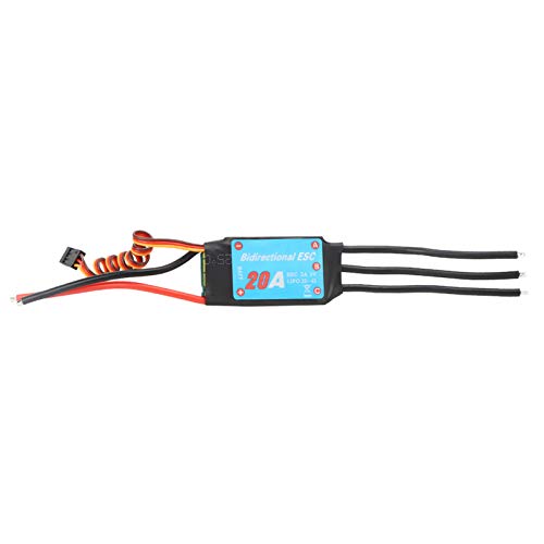Haofy Esc Bürstenloser Esc Zweiwege, 12 V Gleichstrom, 8 A, Bidirektionaler Pwm-Esc, Einseitiger Bürstenloser Elektronischer Geschwindigkeitsregler für Rc-Schiffs-Unterwasserpropeller von Haofy