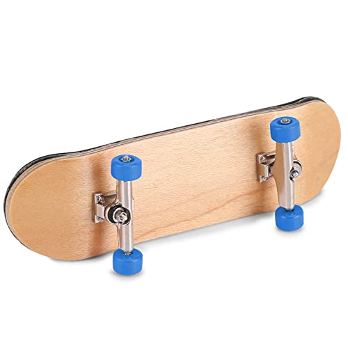 Haofy Fingerbretter Finger Skateboard Mini Fingerplatte 5-Layer Ahornholz mit Vollständig Geschlossenen Lagerrädern für Erwachsene Stressabbau Stressabbau (Dunkelblau) von Haofy