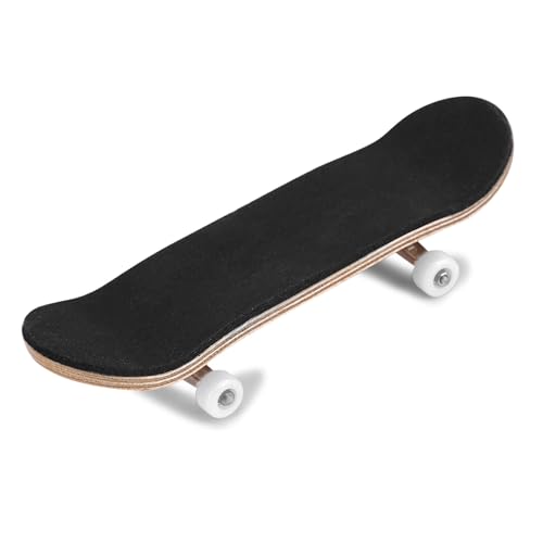 Haofy Fingerbretter Finger Skateboard Mini Fingerplatte 5-Layer Ahornholz mit Vollständig Geschlossenen Lagerrädern für Erwachsene Stressabbau Stressabbau (White) von Haofy