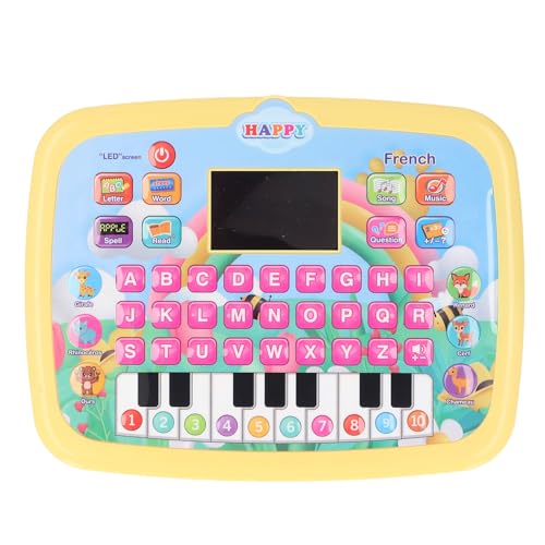Haofy Französische Lernmaschine mit LED -Bildschirm French Early Education Toy Interactive French Pad für Sprache Lernen (Yellow) von Haofy