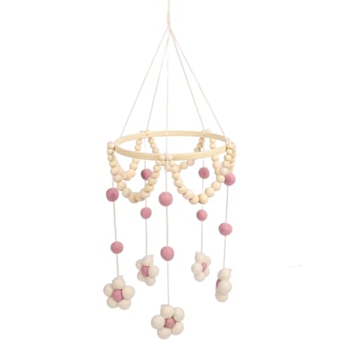 Haofy Hanges Baby Mobile Entzückendes Gänseblümchenmuster für Neugeborene Safe Safe Nursery Decor, Ideal (PINK) von Haofy