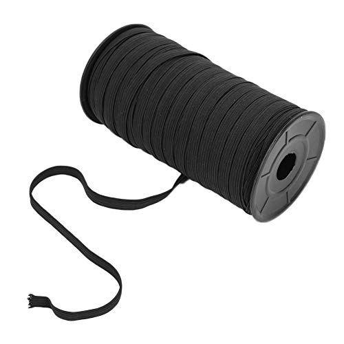 Haofy Hochleistungs -Elastizitätsband 8 Mm Breit 100 Meter Flach Gestricktes Nähen von Gummiband für Kleidung DIY, Schneiderei, Handwerk, Taillenbänder Hemming -Vorräte (L) von Haofy