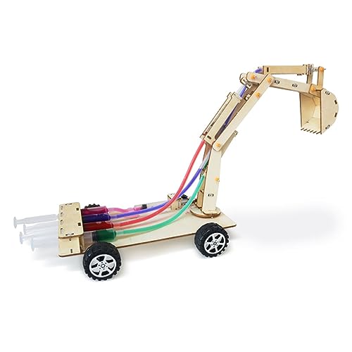 Haofy Hölzerne Hydraulische Baggermodell Bildungswissenschaft Experiment Spielzeug für, STEM -Spielzeug für Unterrichtsbüro -Nutzung von Haofy