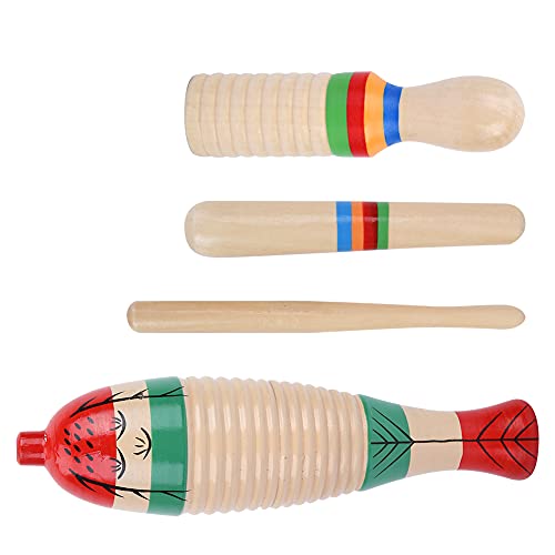 Haofy Holzschaber Guiro -Soundrohr für Kinder, Premium -Holz -Percussion -Instrument mit Klarem Sound, 2 Sets Haofy Holzschaber Guiro -Soundrohr für Kinder, Premium -Holz -Percussion -Instrument mit Klarem Sound, 2 Sets von Haofy