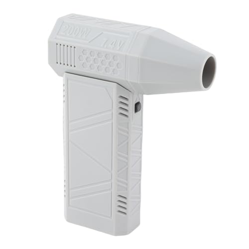 Haofy Kompakte Handheld-Turbofan-Staubgebläse 3-Gang-Einstellbar für die Reinigung von Autozentralen, ABS-Kunststoff Schwarz (Grey) von Haofy