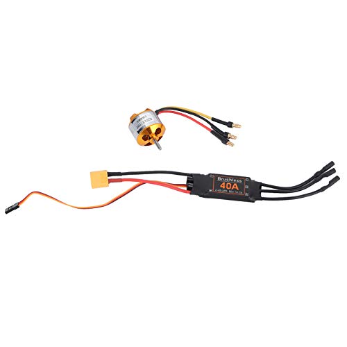 Haofy Langlebig 2212 KV1400 Motor + 40A SCO -Séc XT60 Set: RC RC Accessoire Access für Drohnen, Hubschrauber von Haofy