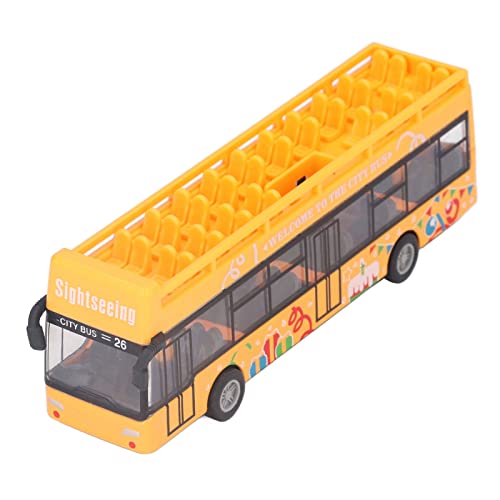 Haofy Legierter Cabrio -Busmodell Simulation Exquisite Aussehen Toy Metal Bus für, für Partys, 15x5x3cm (Yellow) von Haofy