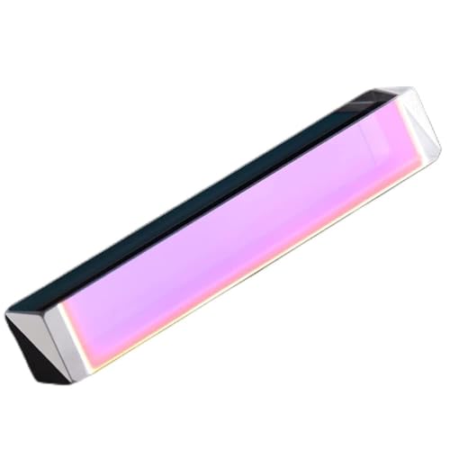 Haofy Lehren von Prisma für Physikunterricht, Optisches K9 -Glas, Farbenfrohe Anzeige, Ideale - und Wissenschaftsunterricht (15 * 15 * 87) von Haofy