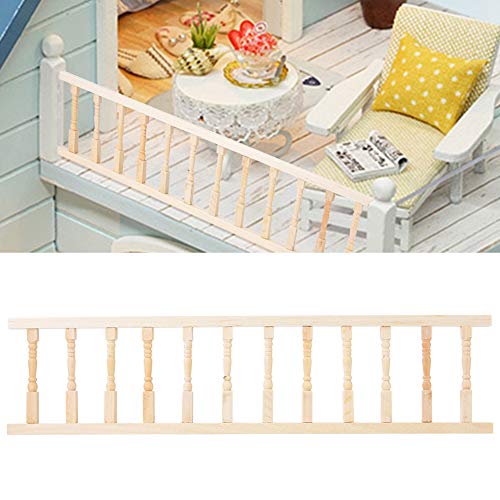 Haofy Mini-Dollhouse-Handlauf-Holzdekoration für 1:12 Puppenhaus, Langlebiges Material, das an Puppenliebhaber Angepasst Ist von Haofy