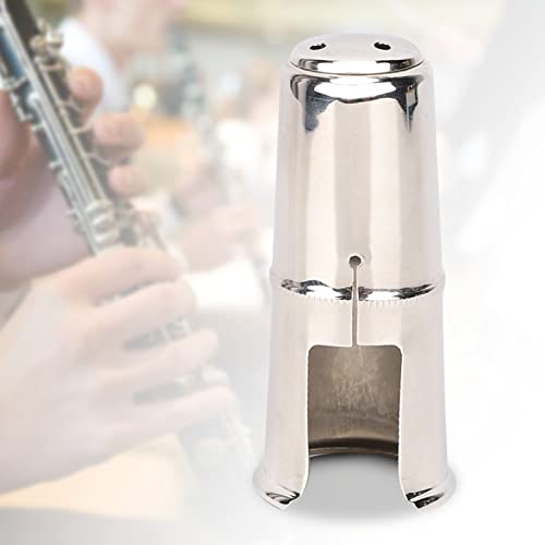 Haofy Nickelplated Mundstückstecker für Saxophonklarinette BB Hohe Tonklarinette, Flötenkopfkappe, 21 G Gewicht, Silberne Farbe von Haofy