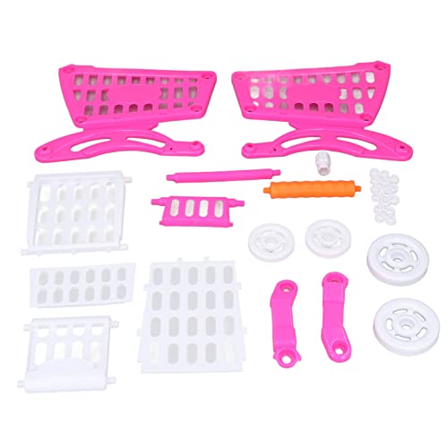 Haofy Pädagogische -Einkaufswagen mit Simuliertem Supermarkttrolley, Verbesserung der Fruchtformbewusstsein und Im Fantasievollen Spiel, Ideal Zur Verbesserung der Elternbindung, (Rosa Farbe) von Haofy