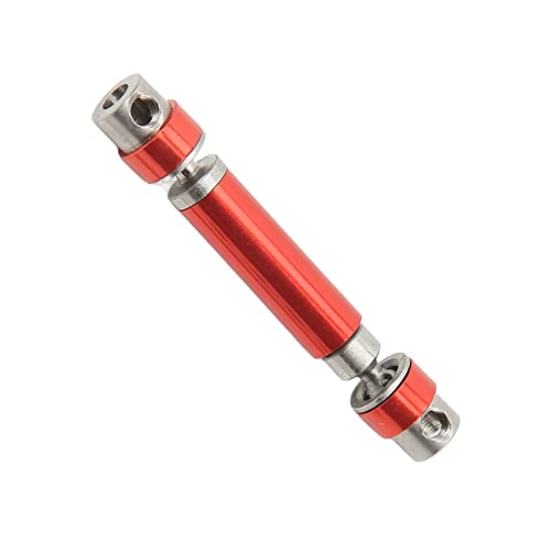 Haofy RC-Antriebswelle aus Metall, Zubehör, Stahlmaterial, RC-Antriebswelle, Hohe Festigkeit für AXI00006, AXI00005 (Rot) von Haofy