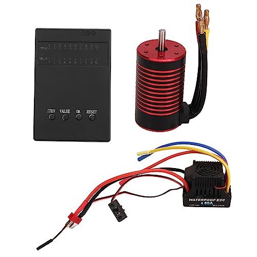 Haofy RC Auto ESC Geschwindigkeitsregler Elektrischer T-Plug Head 3660 bürstenloser Motor Präzisionslager Drehmoment hohes effizientes Ausgangsleistung Stabile Ausgangsleistung für 1/8 RC Car (4200KV) Haofy RC Auto ESC Geschwindigkeitsregler Elektrischer T-Plug Head 3660 bürstenloser Motor Präzisionslager Drehmoment hohes effizientes Ausgangsleistung Stabile Ausgangsleistung für 1/8 RC Car (4200KV) von Haofy