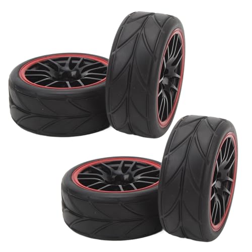 Haofy RC -Autorreifen 1/10 Starker Griff Langlebig für Axiale HSP HPI RC auf Straßenauto -Reifen Gummi Kunststoff 4 X Nüsse Haofy RC -Autorreifen 1/10 Starker Griff Langlebig für Axiale HSP HPI RC auf Straßenauto -Reifen Gummi Kunststoff 4 X Nüsse von Haofy