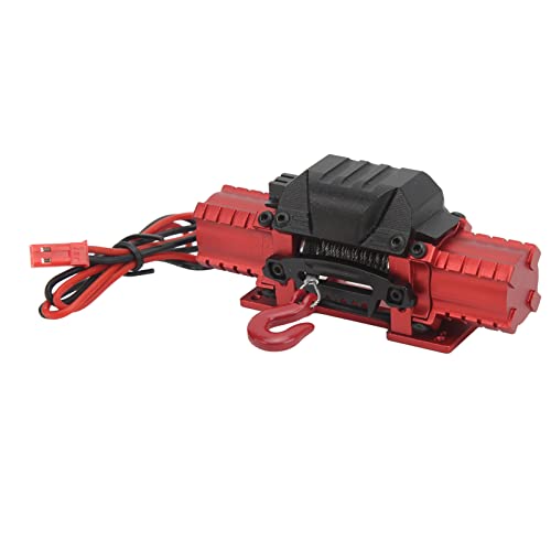 Haofy RC Car Winch Professionaler Motor -Aluminium -Legierungs Hochsimulation Zum Abschleppen von HSP Axial SCX10 D90 HPI Lüfter (Rot) von Haofy