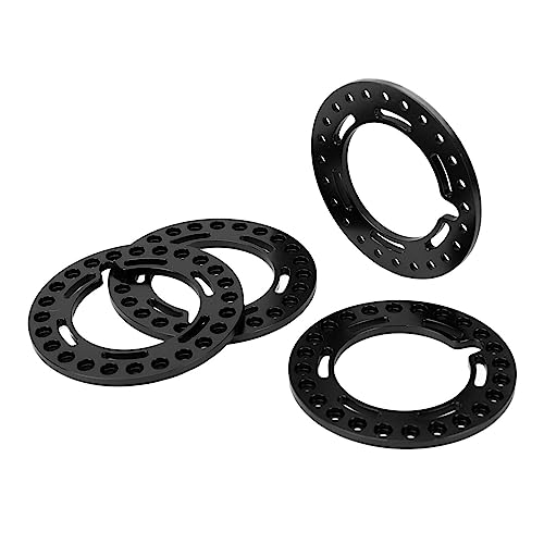 Haofy Rad-Beadlock-Ringe, Felgen-Sicherungsringe, Wiederverwendbar, 1,9 Zoll, für Crawler-Auto für 1/10 (Black) von Haofy
