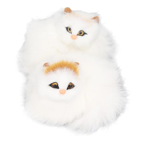 Haofy Realistische Plüschkatze Lifelike Begleitpuppe Stoffed Puppe für Büroschreibtisch, Katzenliebhaber, 2pcs Haofy Realistische Plüschkatze Lifelike Begleitpuppe Stoffed Puppe für Büroschreibtisch, Katzenliebhaber, 2pcs von Haofy