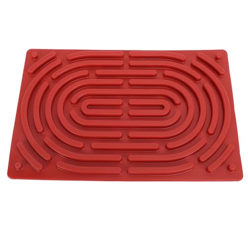 Haofy Sensory Silicona Jugy Double Face Activities Board, Semorspielzeug für, Portale und Licht, Angepasst an ADHS -Autismus (Dunkelrot) von Haofy