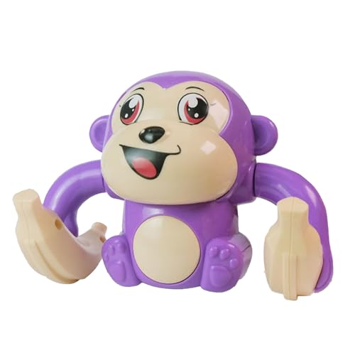 Haofy Somersault Monkeys Toy Roman Rolling Toy für Kinderkinder, Verstärkt die Gehirnentwicklung (Purple) von Haofy