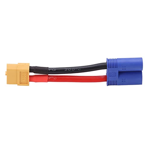 Haofy Starke Kompatibilität, Hohe Biegung, Korrosionsbeständige RC -Stecker Biegbares Weiches Silikonkabel Weiblich Bis EC5 -Steckerkabel für RC -Autoflugzeuge Schiffsmodell Haofy Starke Kompatibilität, Hohe Biegung, Korrosionsbeständige RC -Stecker Biegbares Weiches Silikonkabel Weiblich Bis EC5 -Steckerkabel für RC -Autoflugzeuge Schiffsmodell von Haofy