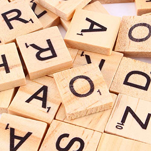 Haofy Taules de de Purde en Alphabet en Wood Alphabet Nute für Rechtschreibung für und Helle Holzeltern [100 Stück] von Haofy