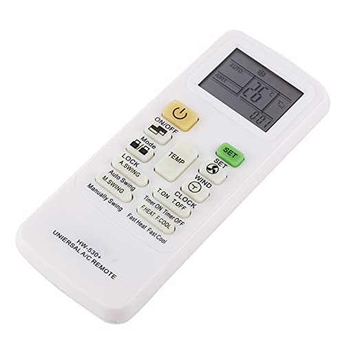 Haofy Universelle LCD -Bildschirmfernbedienung für Klimaanlagen, EasyTooperate -Controller mit Takt und Timer EIN-/Aus Funktionen Haofy Universelle LCD -Bildschirmfernbedienung für Klimaanlagen, EasyTooperate -Controller mit Takt und Timer EIN-/Aus Funktionen von Haofy