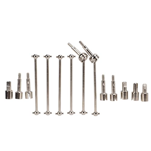 Haofy Upgrade-Teil-Antriebswellen-Set aus Metall mit Hundeknochen für WLtoys 144001 RC-Car, für Zusätzliche Festigkeit und Robustheit Haofy Upgrade-Teil-Antriebswellen-Set aus Metall mit Hundeknochen für WLtoys 144001 RC-Car, für Zusätzliche Festigkeit und Robustheit von Haofy