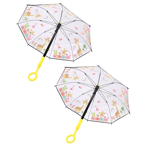 Haofy Wasserspray -Regenschirm, Ausziehen von Design, 19,7 Fuß Sprühplatte, für Spielen Im Freien Transparent Lustige Regenschirm für Poolpartys, Strand, Sommerspaß (Kleines Hirschmuster) von Haofy