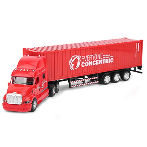 Haofy Ziehen Autospielzeug mit Licht- und Klangwirkung, Legierungsauto -Model -Container -Autospielzeug für Dekoration und Sammlung, Ideal für Alter 3+ ((Rot)) von Haofy