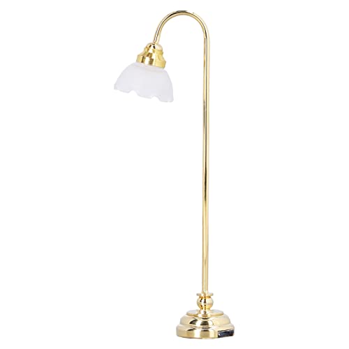 Puppenhaus-Stehlampe, DIY-Traumhaus-Licht, Maßstab 1:12, Möbel, Romantische Bürodekoration, Metall und Kunststoff Puppenhaus-Stehlampe, DIY-Traumhaus-Licht, Maßstab 1:12, Möbel, Romantische Bürodekoration, Metall und Kunststoff von Haofy