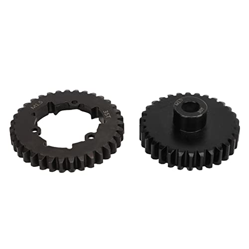 RC 35T Getriebe Verschleißstahl 35T Getriebe Ersatz Schwarz Für 1/5 6S (30T) von Haofy