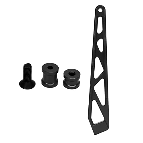 RC-Chassis-Halterung, Ersatz-RC-Hinterchassis-Halterung, Hochpräzise robuste Aluminiumlegierung für ferngesteuerte Autos (BLACK) von Haofy