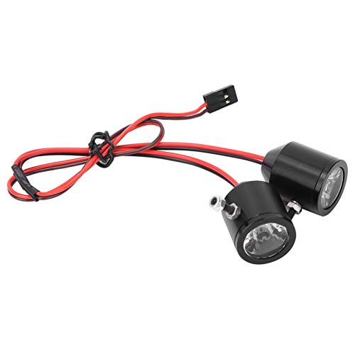 RC Strahler RC Suchscheinwerfer, LED Licht Set für RC Hubschrauber, 3W Spots Suchscheinwerfer Ersatzteil Ersatzteil Zubehör für RC Automodell (Schwarz) von Haofy