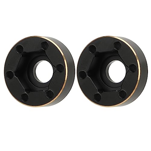 Sechskant-Nabenrad Einfache Installation und Demontage Bredding Adapter 2pcs RC Car Hexenrad Starke Messing Verhindert Korrosion für 1/10 RC-Crawler (6 mm) von Haofy
