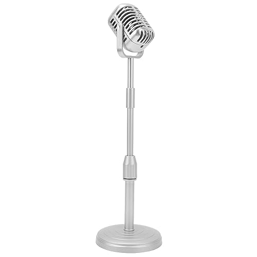 Vintage-Mikrofon, Weit Verbreitete Retro-Mikrofon-Requisiten für Aufnahmen (Silver) von Haofy