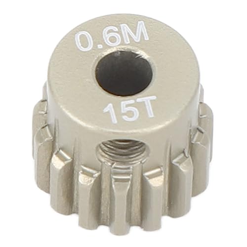 Wellenpinion Zahnrad Hohe Härte Langlebig 3,175 Mm für 1/8 1/10 RC Kletterwagen (15T) von Haofy