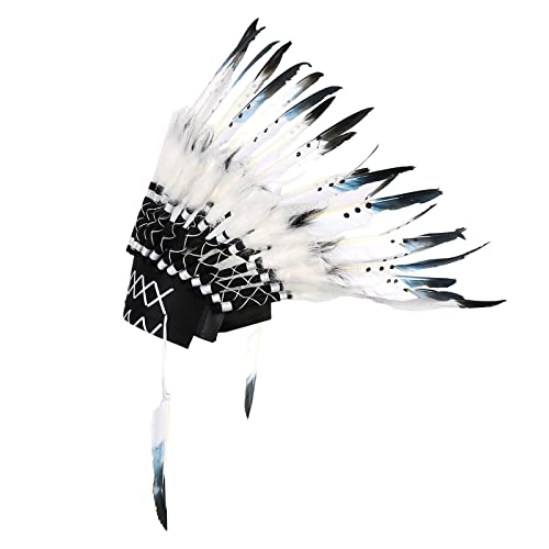 Indianer Kopfschmuck Unisex Kinder Erwachsene Indischer Stil Kopfschmuck Amerikanisch Inspirierter Mittelfederkopfschmuck für Foto Requisiten Verkleiden Sich Indianer Kopfschmuck Unisex Kinder Erwachsene Indischer Stil Kopfschmuck Amerikanisch Inspirierter Mittelfederkopfschmuck für Foto Requisiten Verkleiden Sich von Haokaini