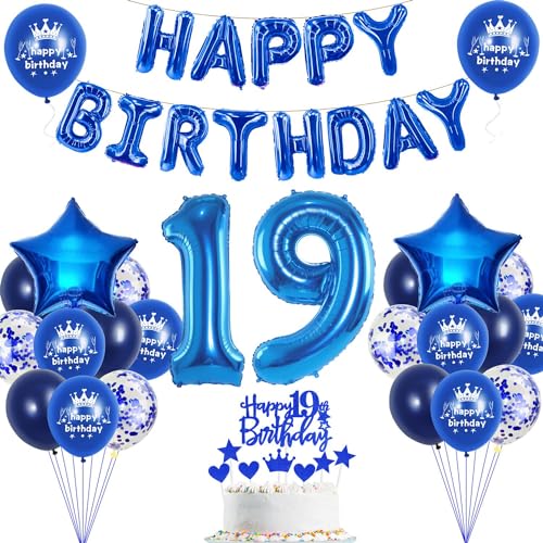 19. Geburtstag Dekoration Blau 19. Geburtstag Deko Junge Blau Tortendeko Geburtstag 19 Jahre Junge Party Deko Blau Luftballon 19 Geburtstag Blau 19 Geburtstag Mädchen Junge Ballon Marineblau 19. Geburtstag Dekoration Blau 19. Geburtstag Deko Junge Blau Tortendeko Geburtstag 19 Jahre Junge Party Deko Blau Luftballon 19 Geburtstag Blau 19 Geburtstag Mädchen Junge Ballon Marineblau von Haosell