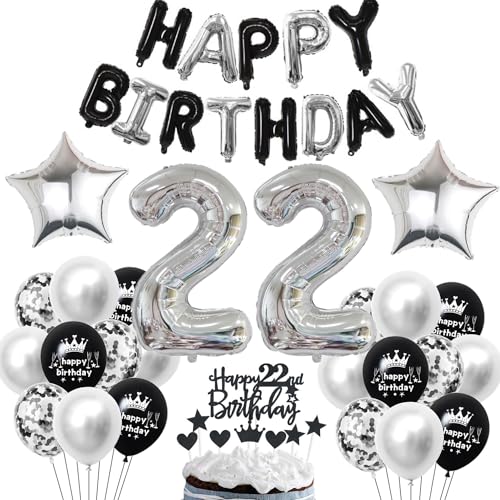 22 Geburtstag Deko Schwarzes Silber Deko 22. Geburtstag Mann Schwarz Tortendeko 22 Geburtstag Frau 22 Geburtstag Dekoration 22 Jahre Schwarz Silber Party Ballons 22. Geburtstag Schwarz Silber 22 Geburtstag Deko Schwarzes Silber Deko 22. Geburtstag Mann Schwarz Tortendeko 22 Geburtstag Frau 22 Geburtstag Dekoration 22 Jahre Schwarz Silber Party Ballons 22. Geburtstag Schwarz Silber von Haosell