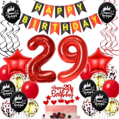 29. Geburtstags Luftballons Rot Schwarz, Geburtstagsdeko 29 Jahre Frau Rot, Luftballons 29. Geburtstag Rot Schwarz Dekoration, Rot Schwarz 29. Geburtstag Luftballons, Ballons 29 Jahre Mann 29. Geburtstags Luftballons Rot Schwarz, Geburtstagsdeko 29 Jahre Frau Rot, Luftballons 29. Geburtstag Rot Schwarz Dekoration, Rot Schwarz 29. Geburtstag Luftballons, Ballons 29 Jahre Mann von Haosell