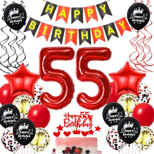 55. Geburtstags Luftballons Rot Schwarz, Geburtstagsdeko 55 Jahre Frau Rot, Luftballons 55. Geburtstag Rot Schwarz Dekoration, Rot Schwarz 55. Geburtstag Luftballons, Ballons 55 Jahre Mann 55. Geburtstags Luftballons Rot Schwarz, Geburtstagsdeko 55 Jahre Frau Rot, Luftballons 55. Geburtstag Rot Schwarz Dekoration, Rot Schwarz 55. Geburtstag Luftballons, Ballons 55 Jahre Mann von Haosell
